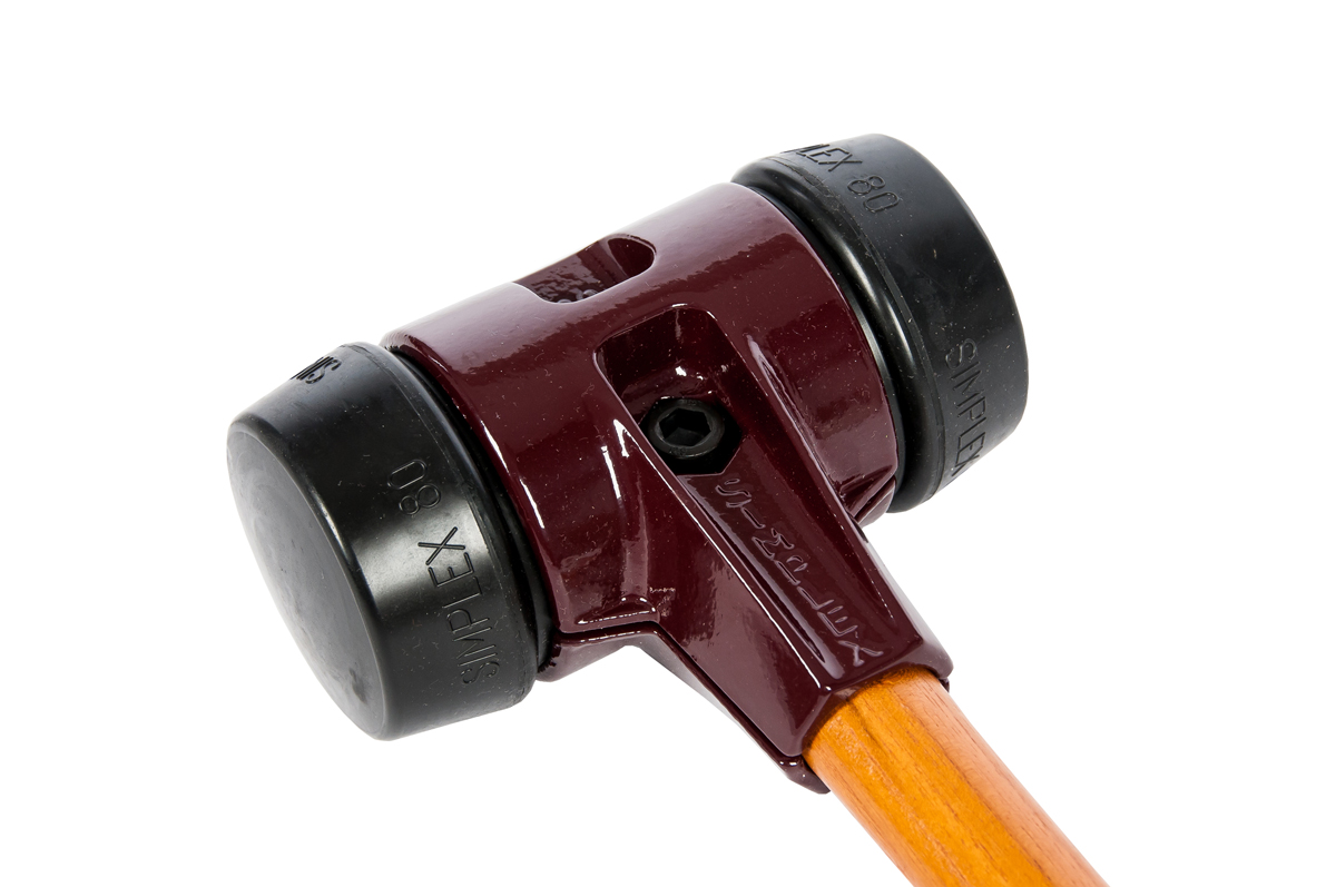 MŁOTEK BRUKARSKI SIMPLEX HALDER 80mm GUMA KRÓTKI TRZONEK