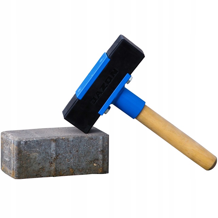 MŁOTEK BRUKARSKI DO KOSTKI KRÓTKI GUMOWY JAZON MGK - obrazek 2